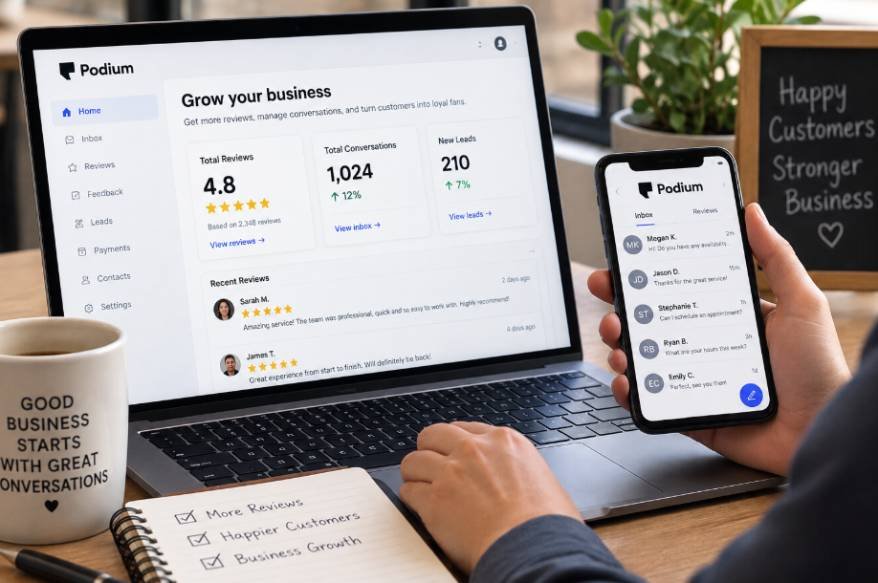 2 Podium Best for Reviews and Customer Messaging