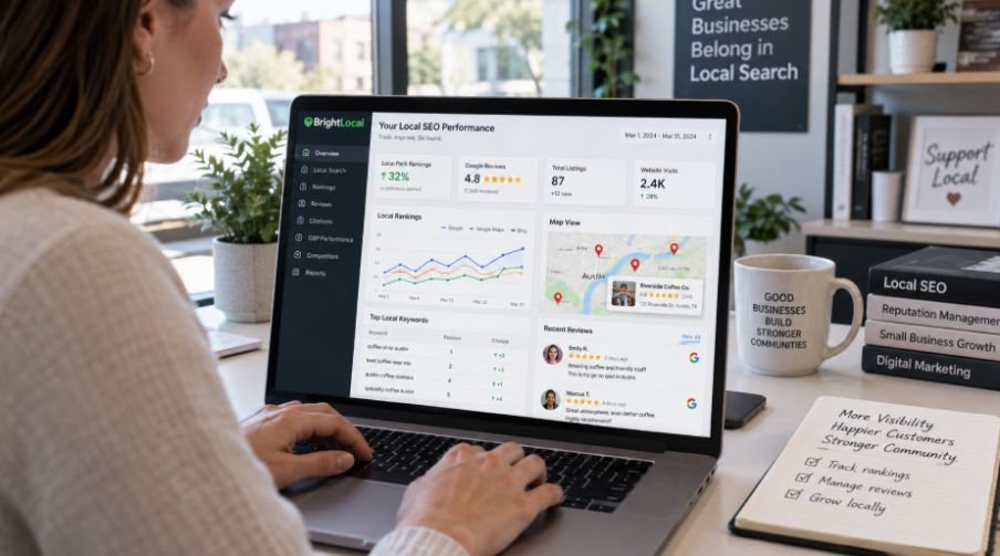 9. BrightLocal: Best for Local SEO and Reviews 