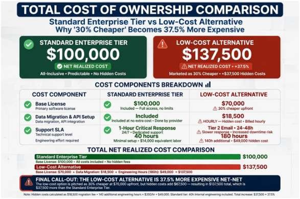 Expose the Total Cost of Ownership Gap