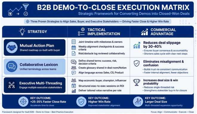 The Modern Demo-to-Close Execution Matrix